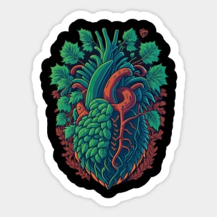 heart with hops Sticker